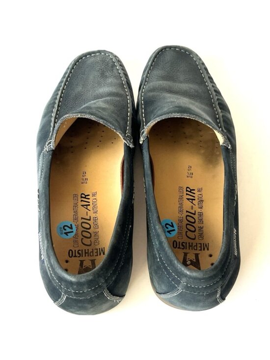 Mephisto Algoras Cool-Air Driving Loafer Mens 12 Moccasins Blue Suede Leather main image 9